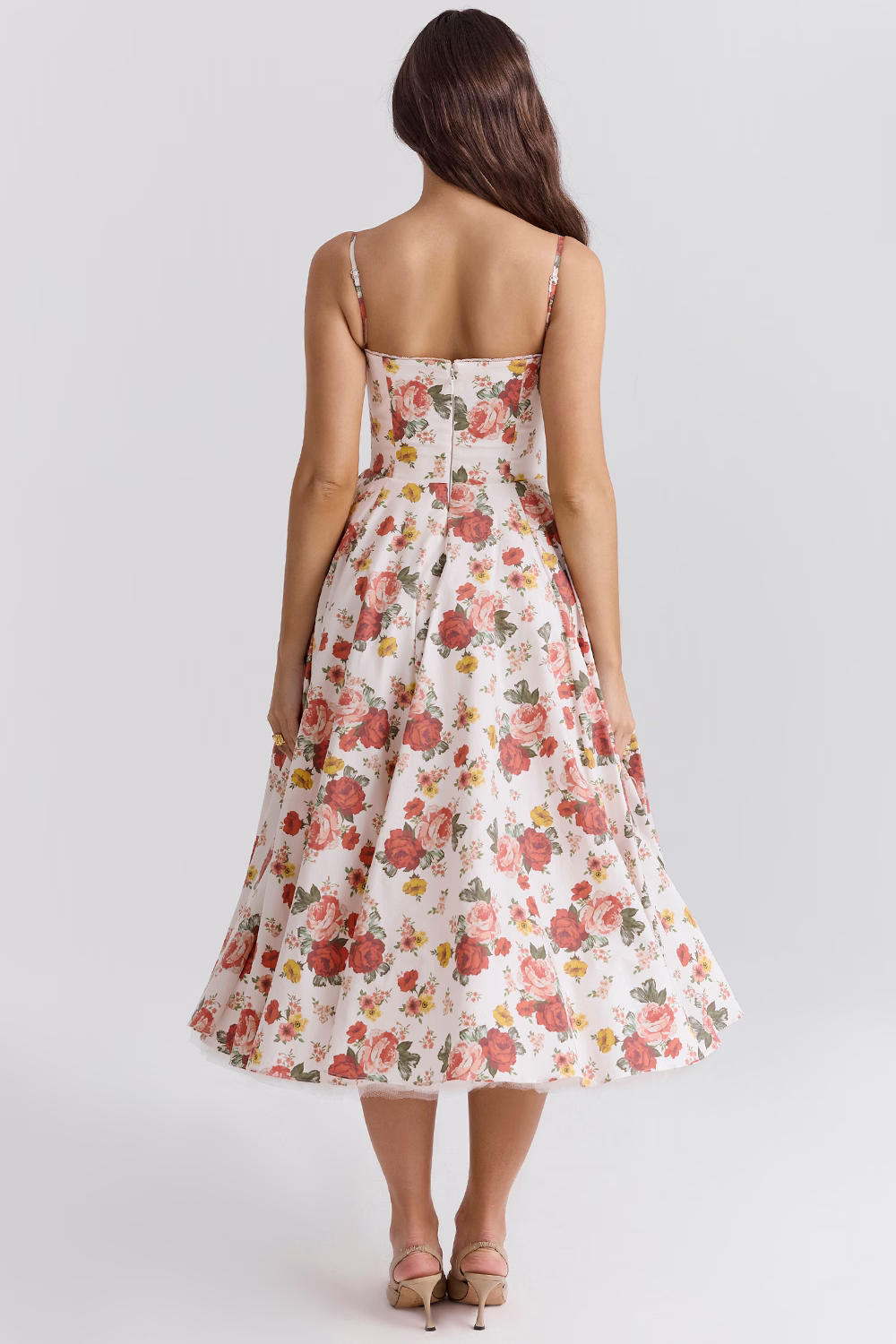ELIORA | Elegantes Midi-Kleid mit Tüllrock