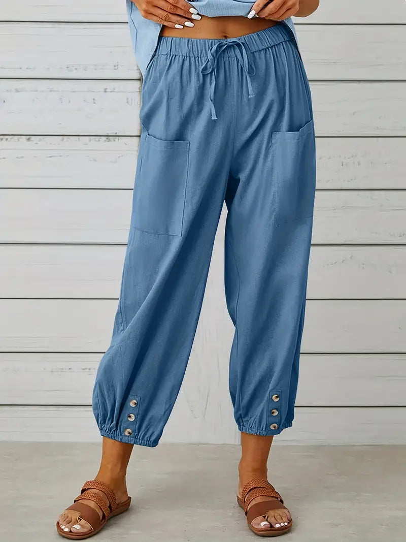 Kurze Sommerhose Für Damen | Kordelzug