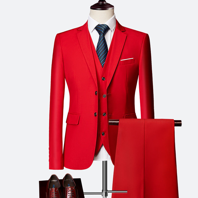 Dreiteiliger Herrenanzug mit Weste, Blazer und Hose – Klassisch & Formell für besondere Anlässe