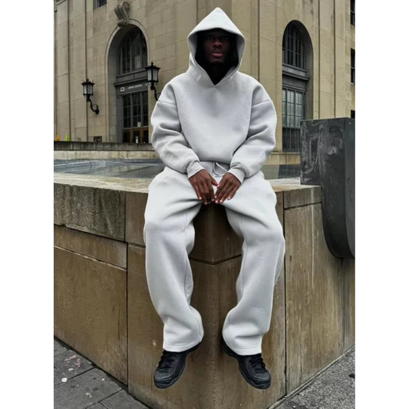 Zweiteiliger Trainingsanzug Für Herren | Lässiges Sport- & Freizeitset Mit Reißverschluss