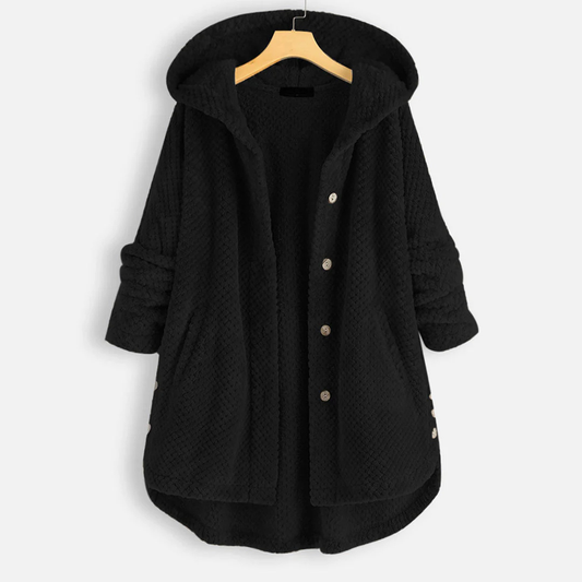 Button Down Jacke Mit Kapuze Für Damen | Warm