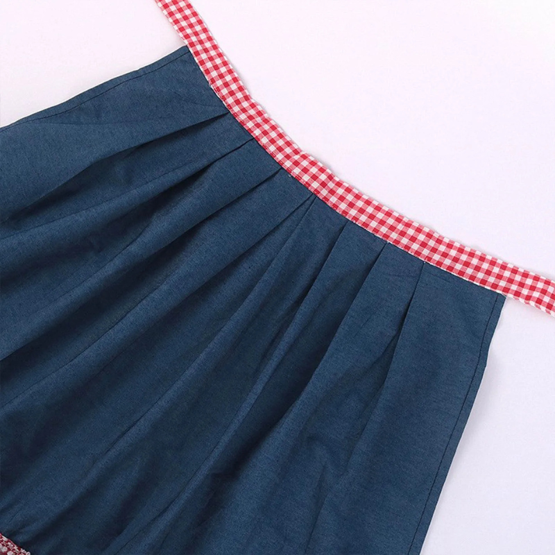 Damen Dirndlkleid in Blau – Klassisches Oktoberfest Outfit Elegant & Feminin