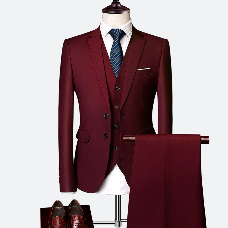 Dreiteiliger Herrenanzug mit Weste, Blazer und Hose – Klassisch & Formell für besondere Anlässe