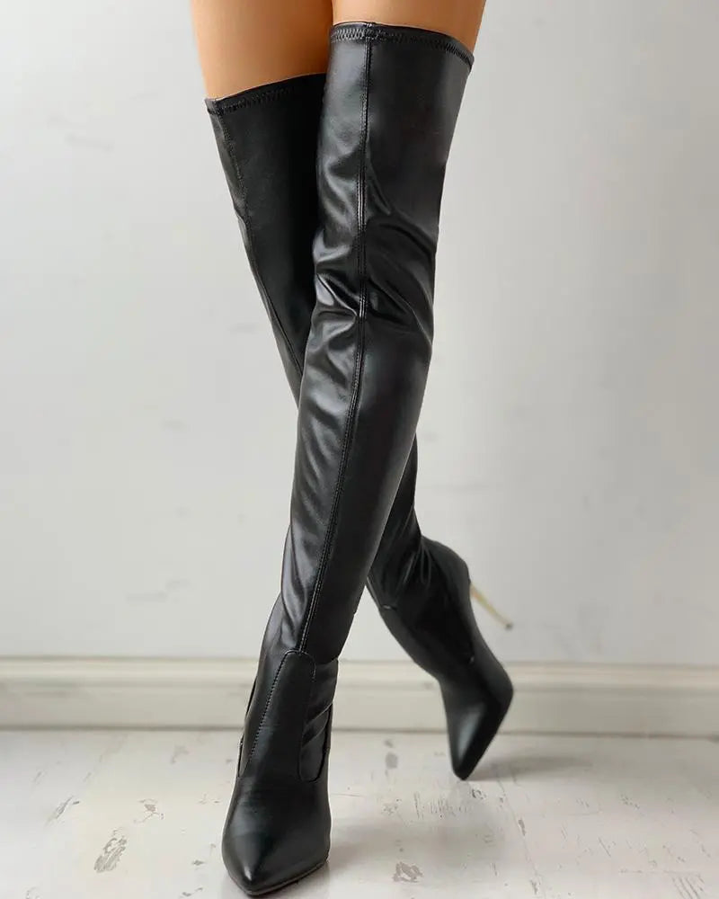 DANIELLA | Kniehohe Stiefel aus hochwertigem Kunstleder