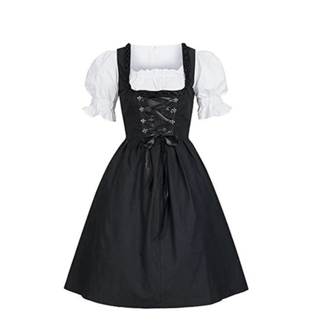 Damen Dirndlkleid in Schwarz – Elegantes Oktoberfest Outfit Traditionell & Modern