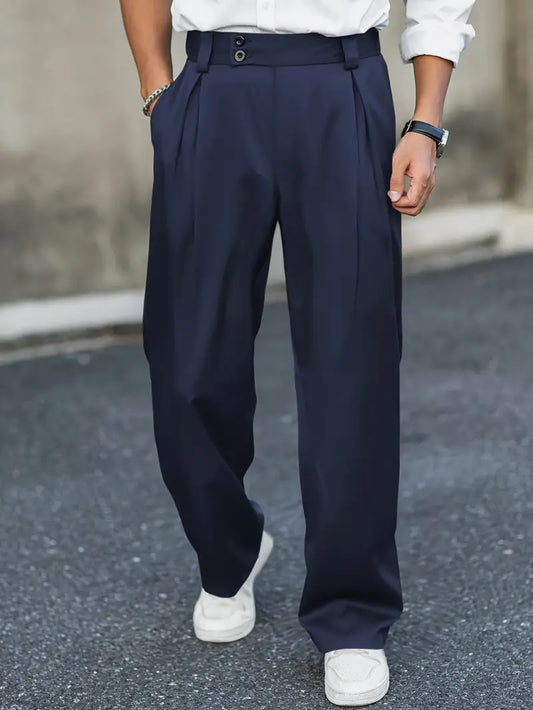 Mavero | Locker geschnittene Herrenhose aus weichem Material