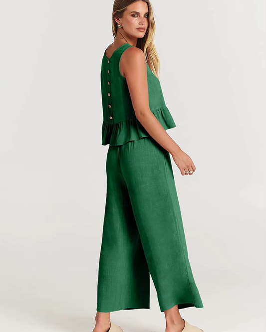 Damen Lässig Leichte Zweiteiliges Set | Hose und Oberteil