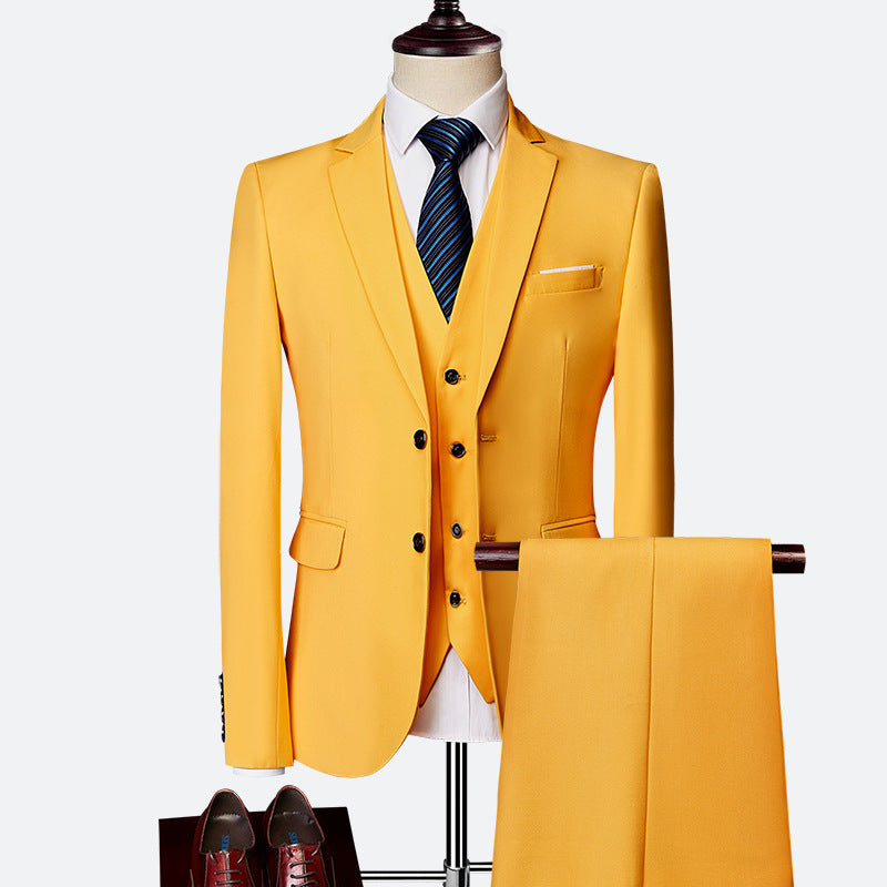 Dreiteiliger Herrenanzug mit Weste, Blazer und Hose – Klassisch & Formell für besondere Anlässe