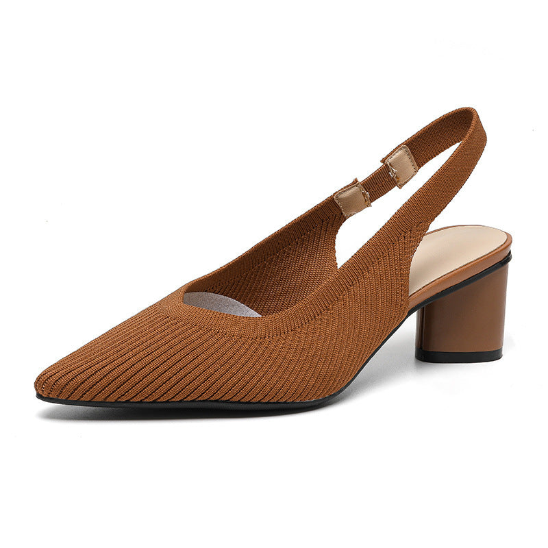 Elaria | Slingback-Absätze mit spitzer Zehe und Blockabsatz