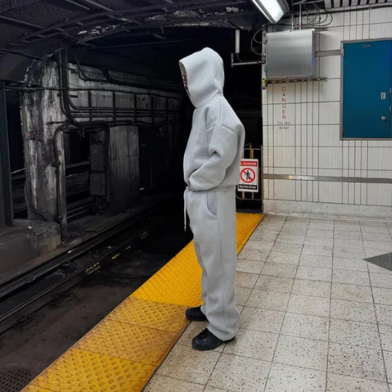 Zweiteiliger Trainingsanzug Für Herren | Lässiges Sport- & Freizeitset Mit Reißverschluss