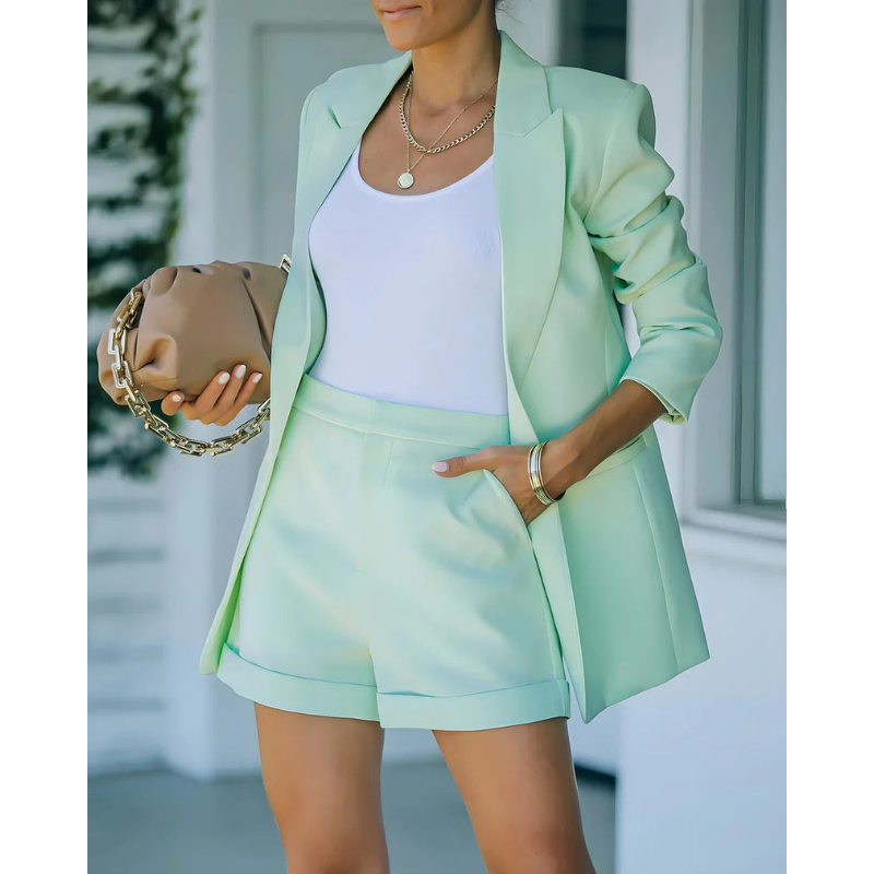 Modisches Zweiteiliges Blazer Set Für Damen | Eleganter & Schicker Look