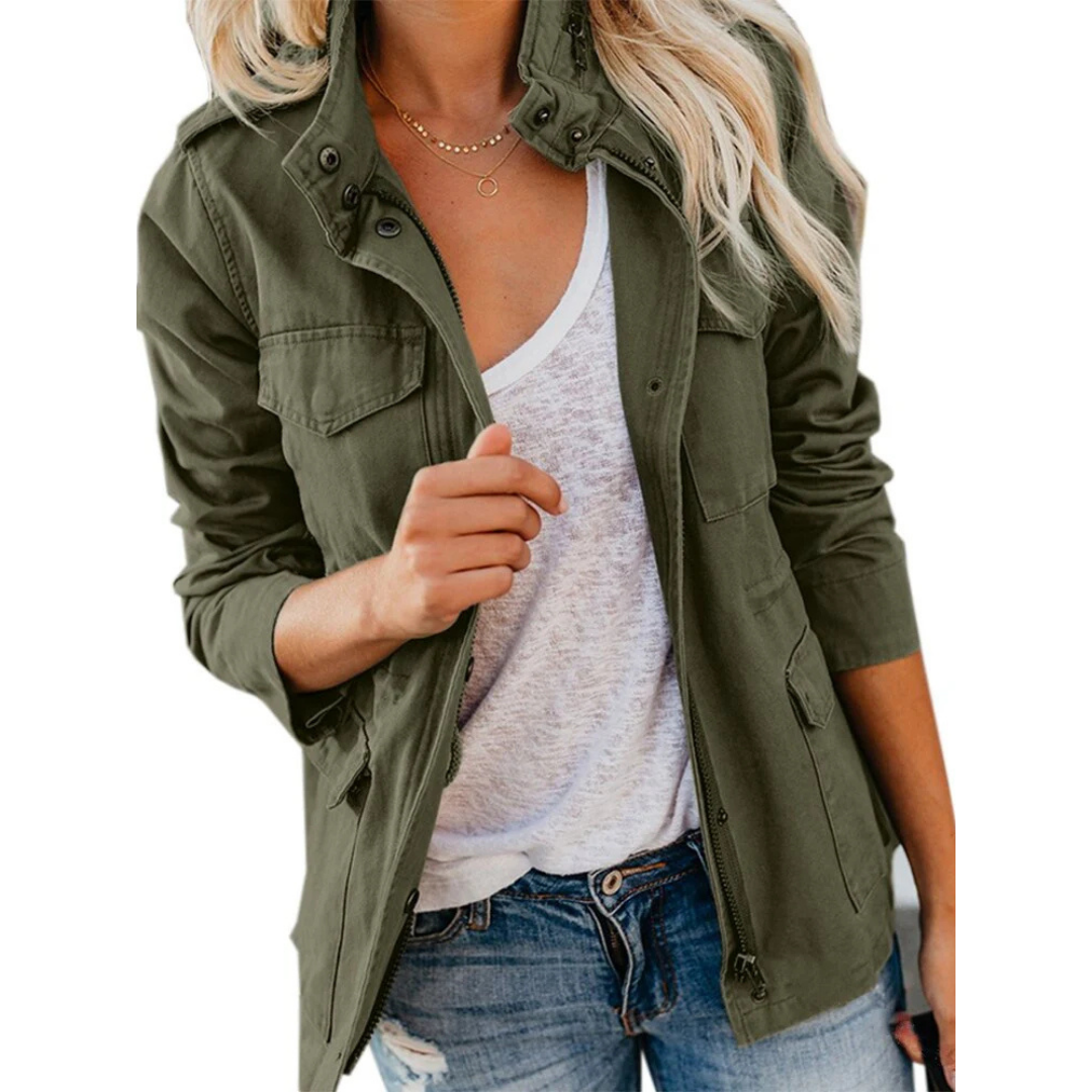 Modern Schicke Jacke Für Damen | Reißverschluss