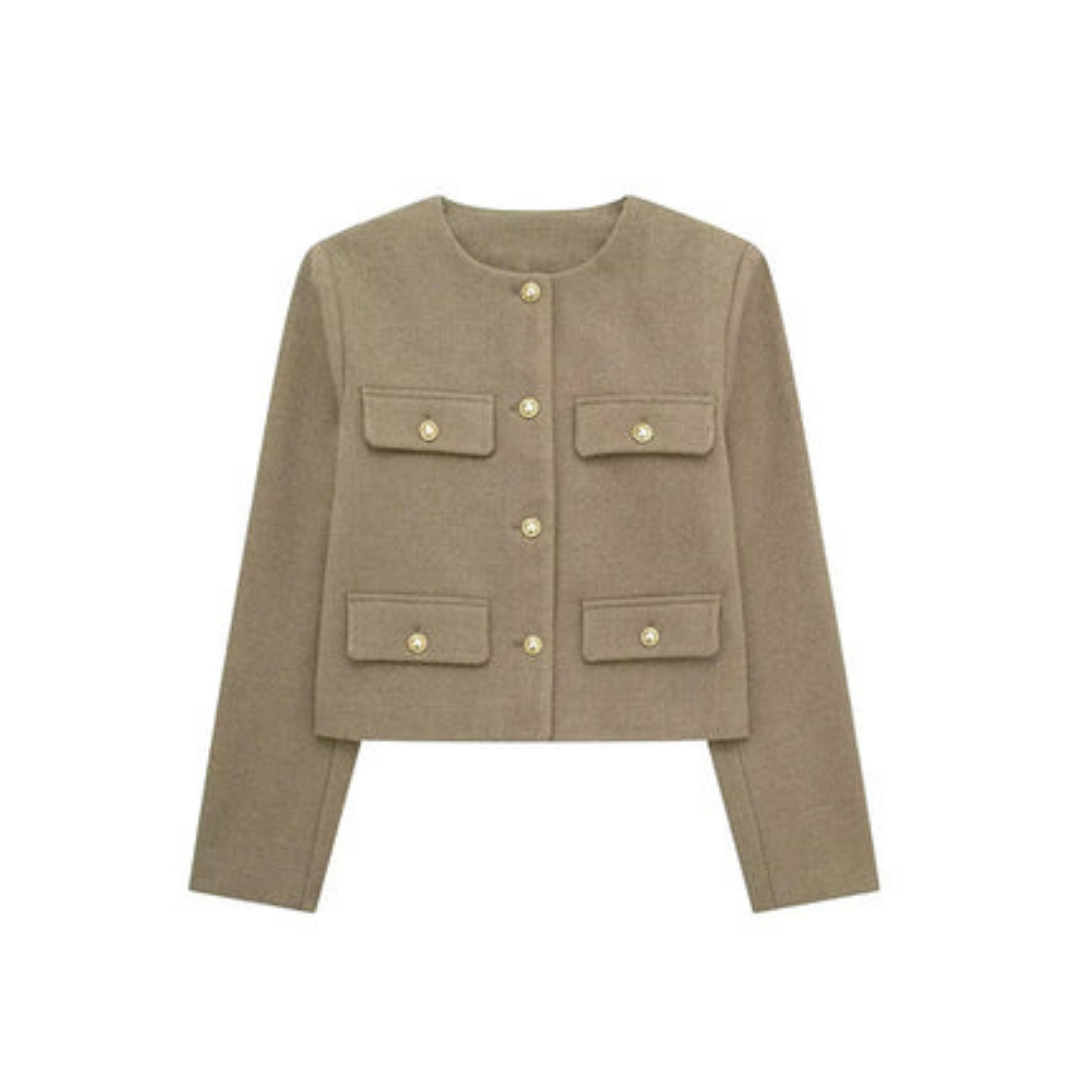 Damen Langarmjacke Vintage | Button Down