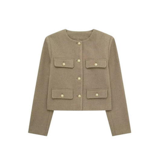 Damen Langarmjacke Vintage | Button Down