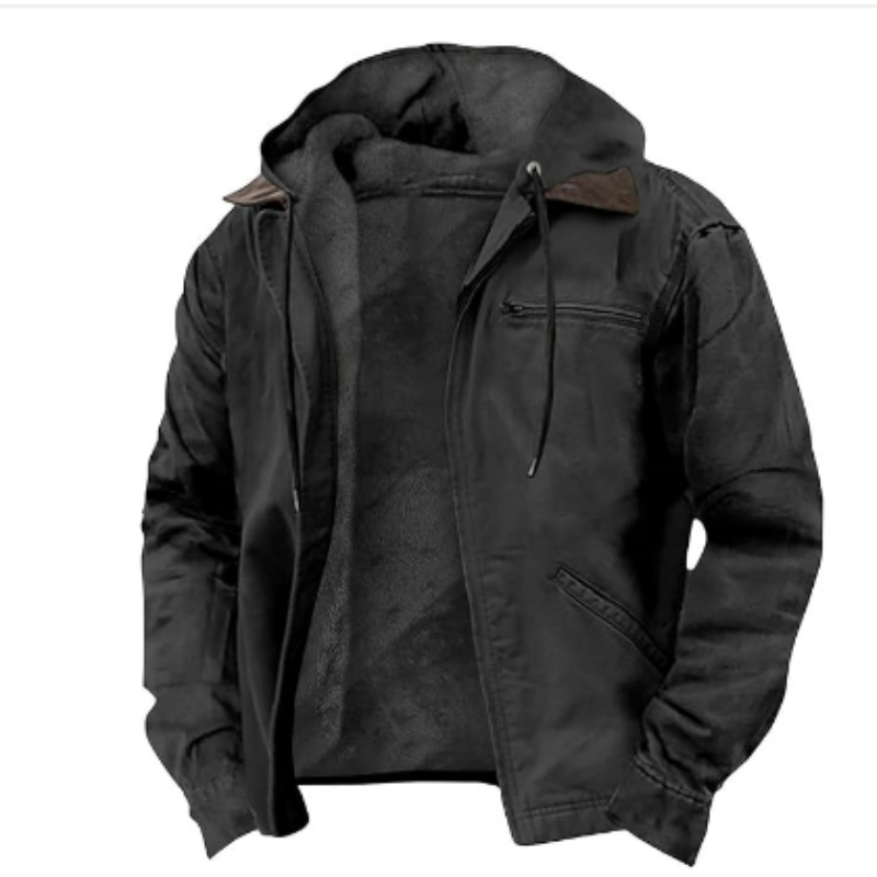 Klassische Herren Kapuzenjacke – Warm, zeitlos & ideal für den Winter