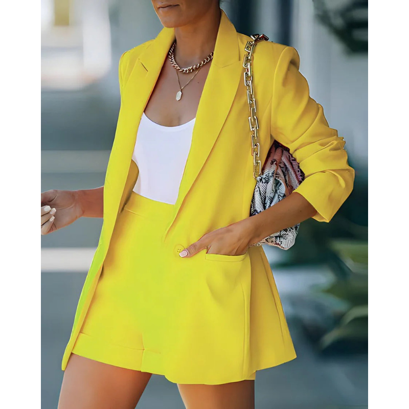 Modisches Zweiteiliges Blazer Set Für Damen | Eleganter & Schicker Look