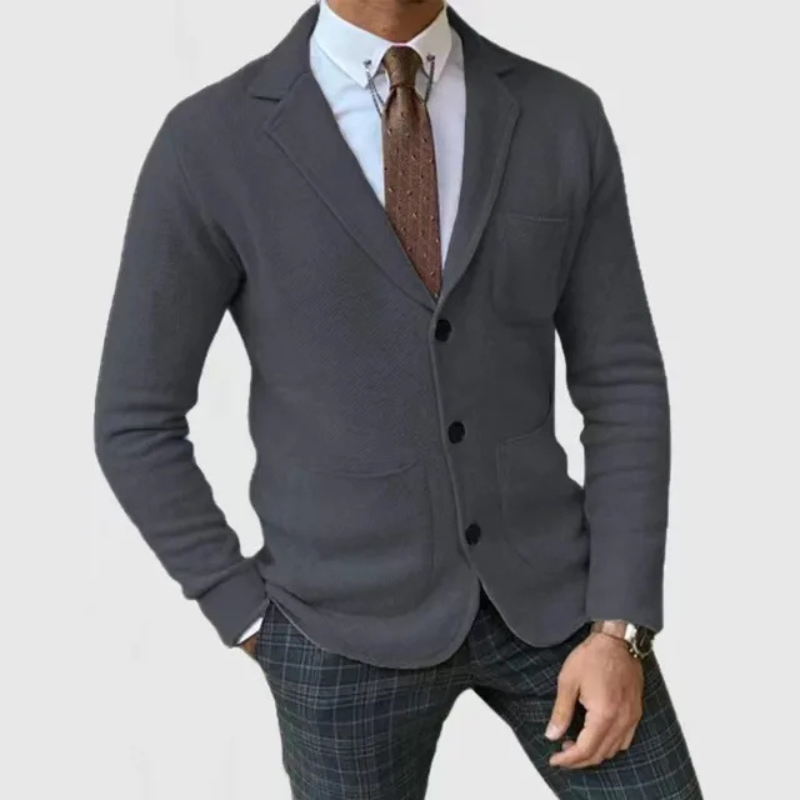 Leichter Herren Strickblazer im Slim Fit – Stilvoll, bequem & vielseitig