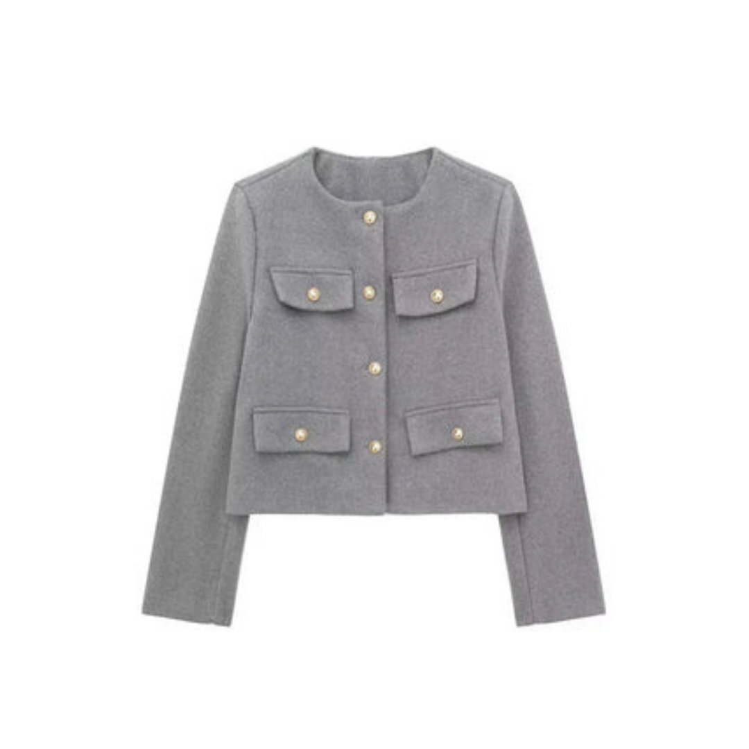 Damen Langarmjacke Vintage | Button Down