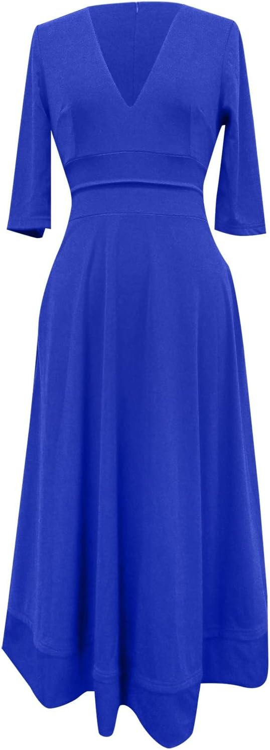 Elegantes Midi Abendkleid für Damen mit Ärmeln | Festlich & Figurbetont