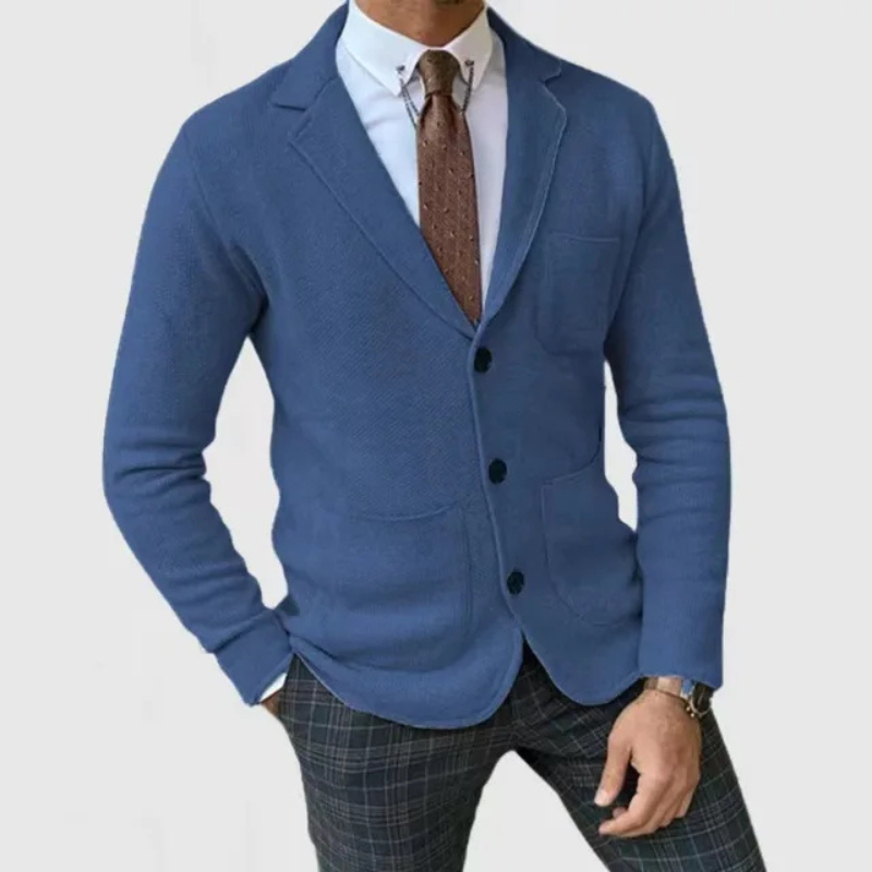 Leichter Herren Strickblazer im Slim Fit – Stilvoll, bequem & vielseitig
