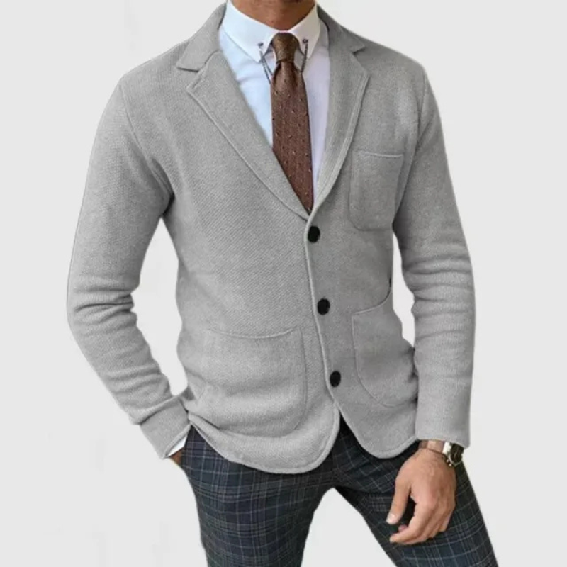 Leichter Herren Strickblazer im Slim Fit – Stilvoll, bequem & vielseitig