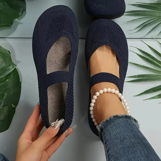 Leichte Slip-On Schuhe für Frauen | Flach, Bequem & Atmungsaktiv