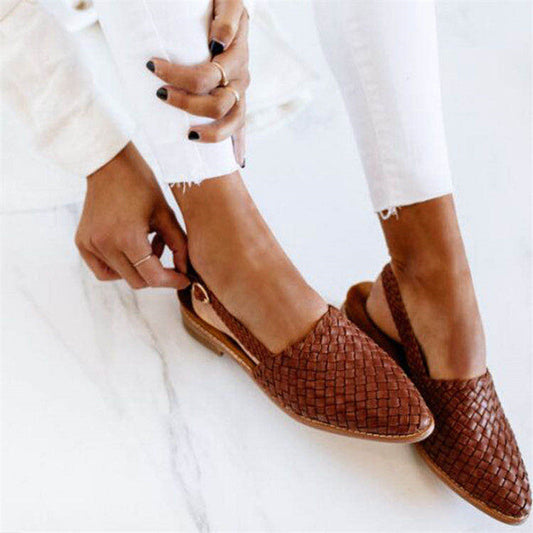 NAZAN | Schicke Geflochtene Slingback Ballerina
