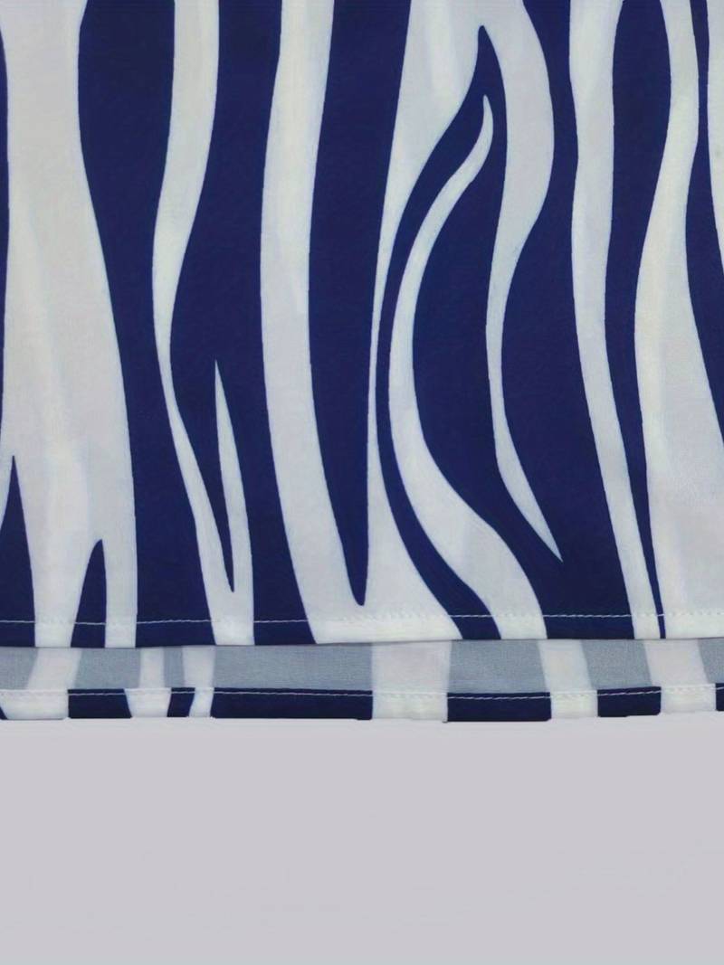 Ärmelloses Sommerkleid für Damen mit Streifenmuster | Mini Kleid Leicht & Bequem