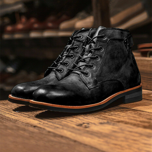 Hugh Herren Retro Schnürstiefel – Markanter Vintage-Look trifft modernen Komfort