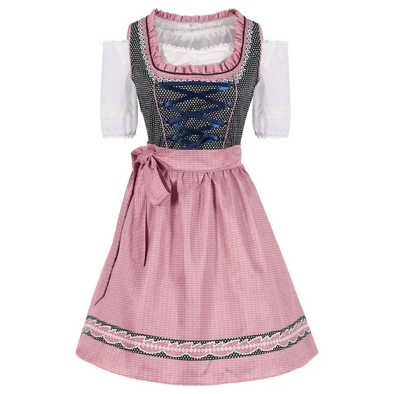Damen Dirndlkleid in Rosa – Oktoberfest Outfit Feminin & Elegant