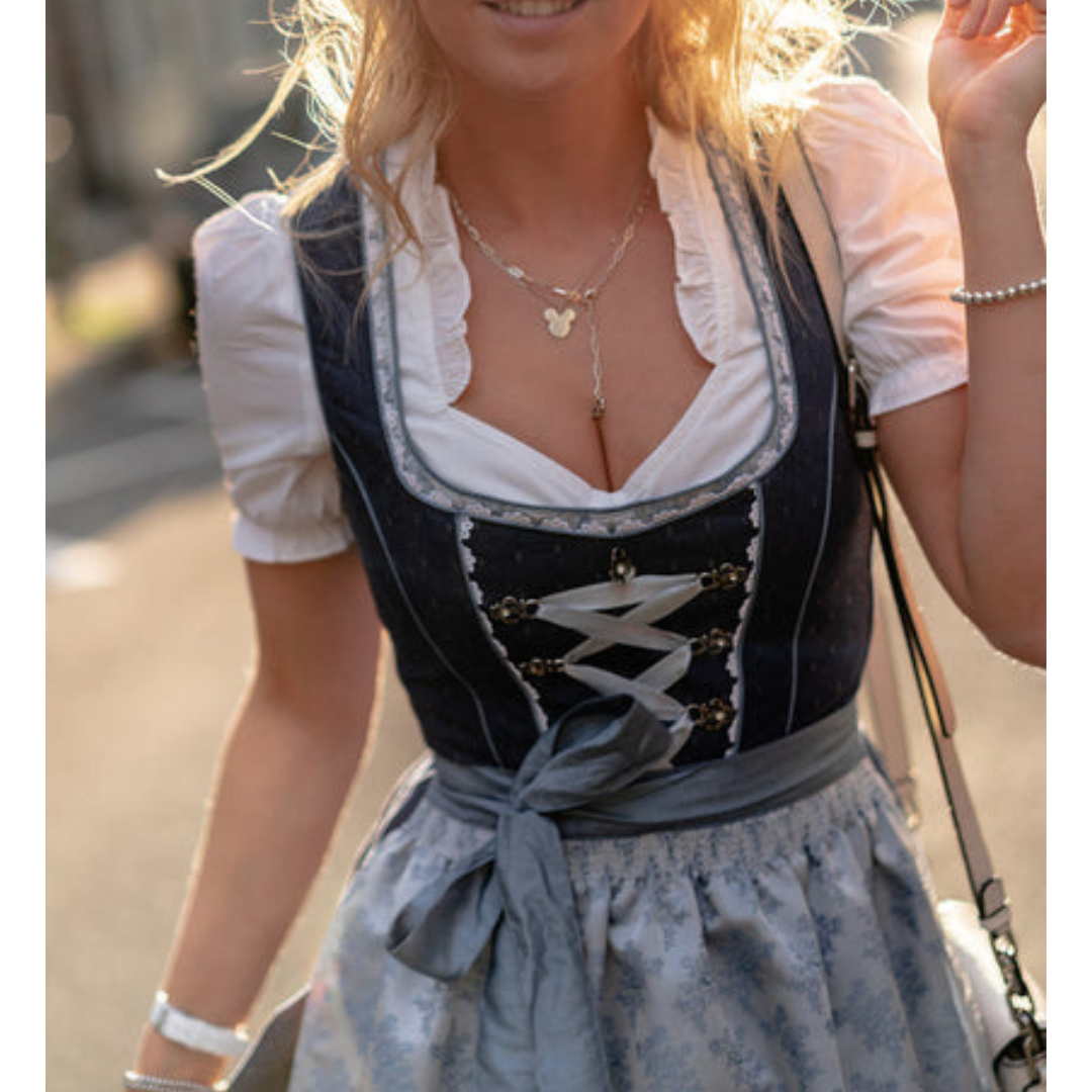 Traditionelles Damen Dirndlkleid mit Schürze & Bluse – Stilvoll zum Oktoberfest