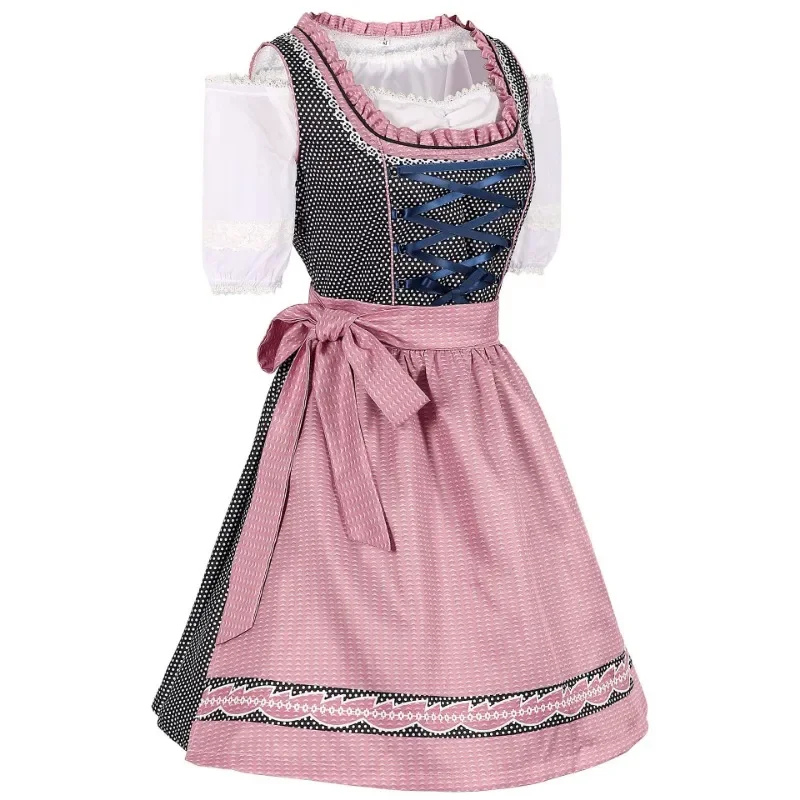 Damen Dirndlkleid in Rosa – Oktoberfest Outfit Feminin & Elegant