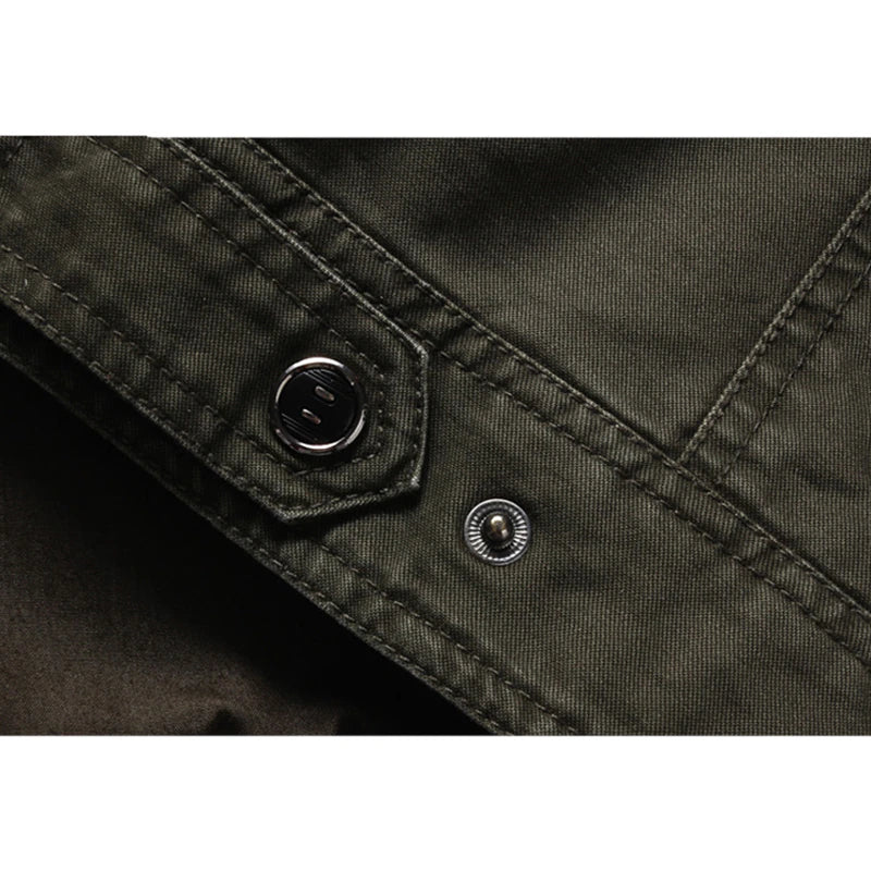 Langärmelige Herren-Bikerjacke mit Reißverschluss – Markanter Stil trifft moderne Passform