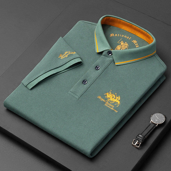 Lässiges Poloshirt Mit Knöpfen Für Herren | Kurzarm & Atmungsaktiv Für Alltag & Freizeit