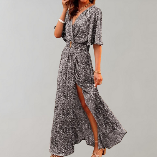 ALYSIA | Sommerliches Maxi-Wickelkleid mit femininer Passform