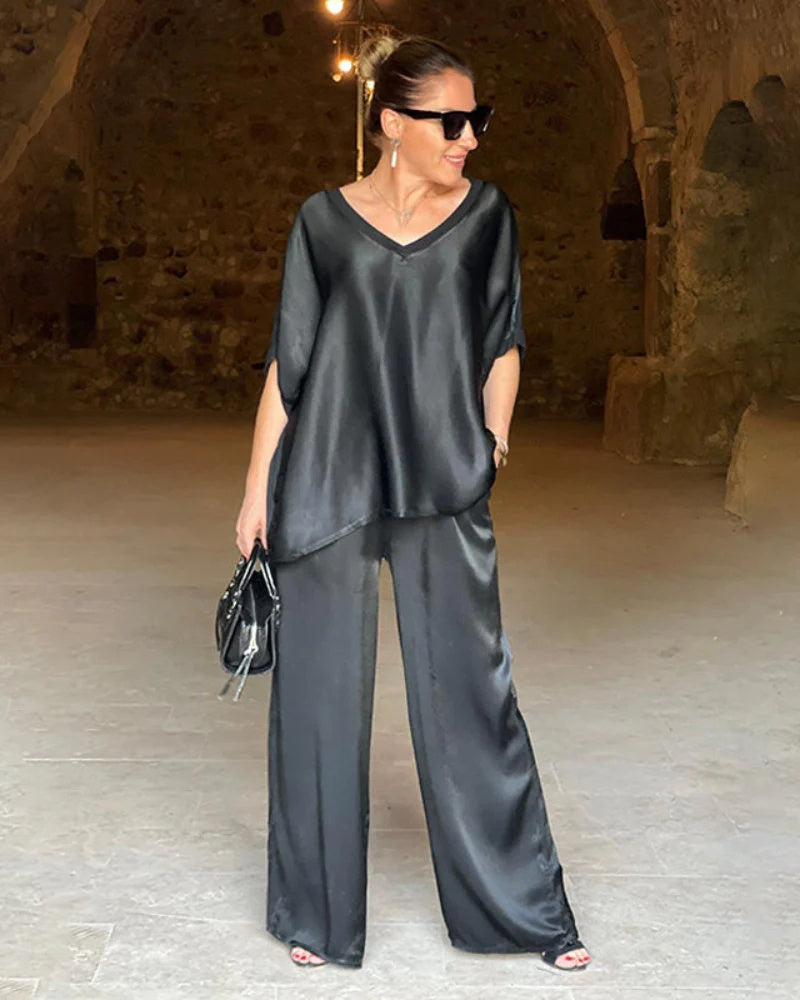 Damen Festliches Zweiteiliges Set | Eleganter Abendlook