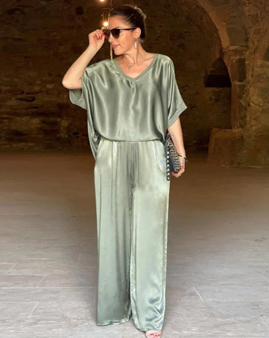 Damen Festliches Zweiteiliges Set | Eleganter Abendlook