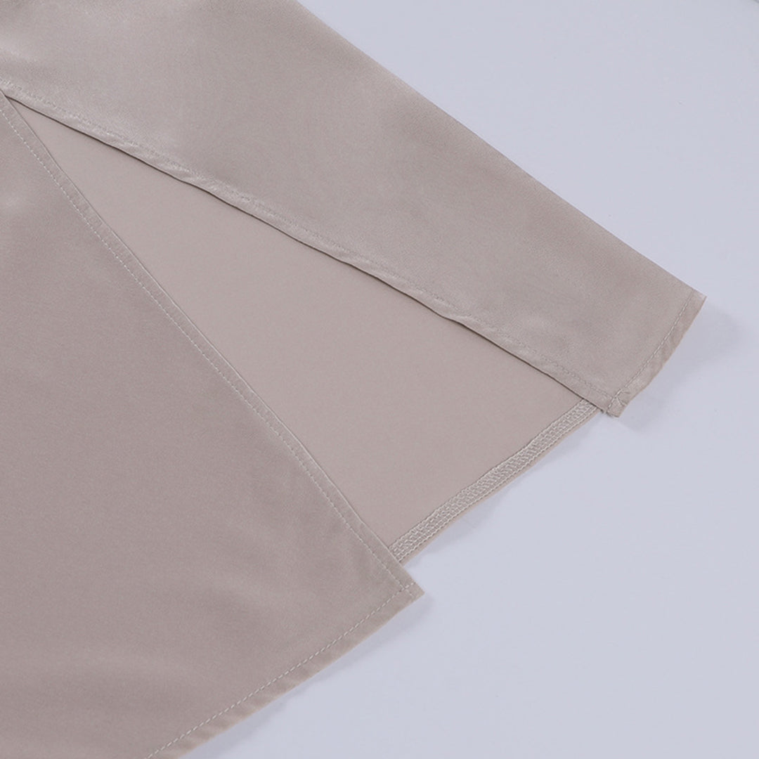 ALINA | Luxe Satin Maxi Kleid mit Hohem Schlitz