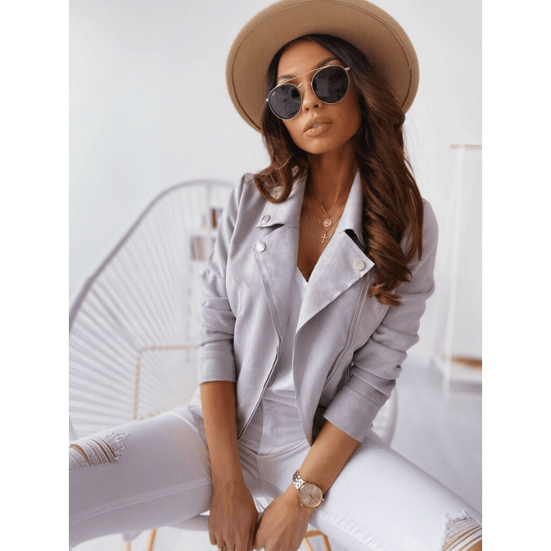 Damen-Langarmjacke mit Reißverschluss – Chic & Vielseitig