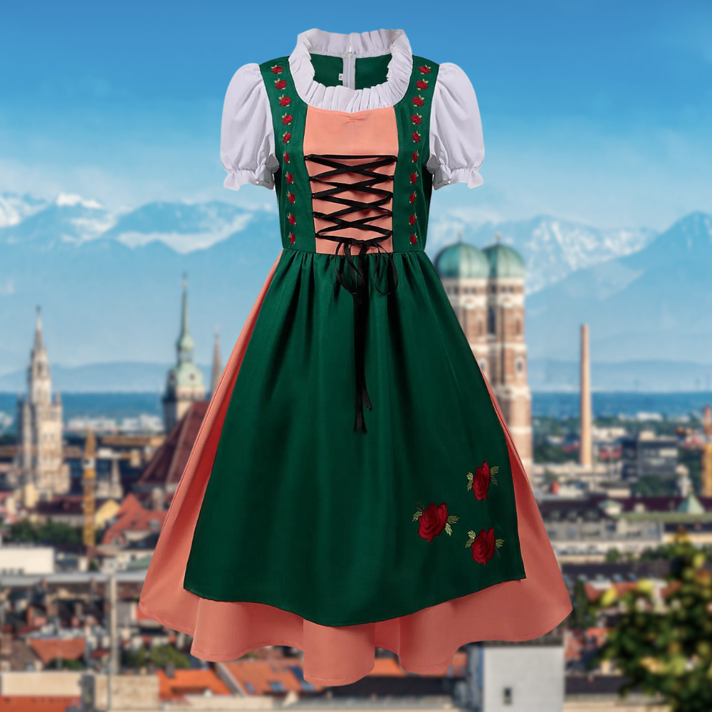 Grünes Midi-Dirndl – Klassische Eleganz mit modernem Akzent