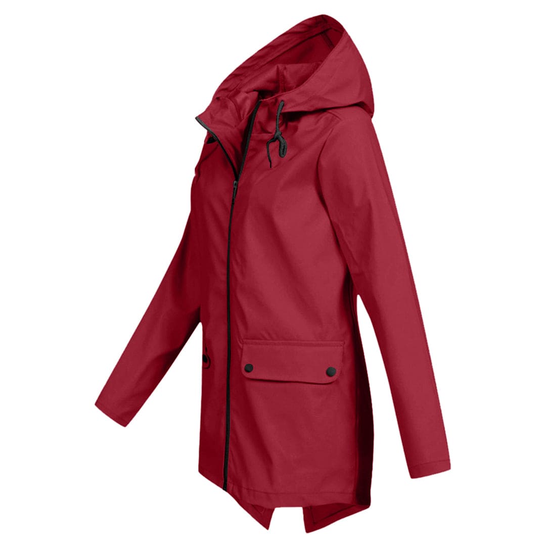 Damen-Regenjacke mit Kapuze – Wasserdicht & Modern