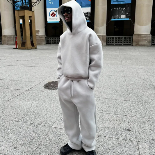 Zweiteiliger Trainingsanzug Für Herren | Lässiges Sport- & Freizeitset Mit Reißverschluss