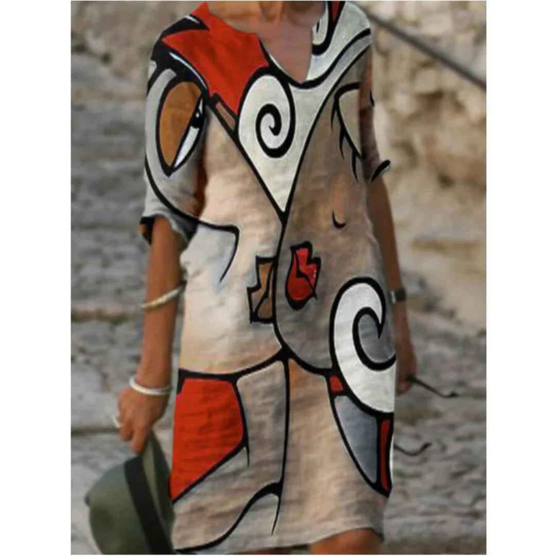 Sommerkleid Mit Grafikdruck Für Damen | Mini
