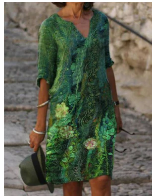 Sommerkleid Mit Grafikdruck Für Damen | Mini