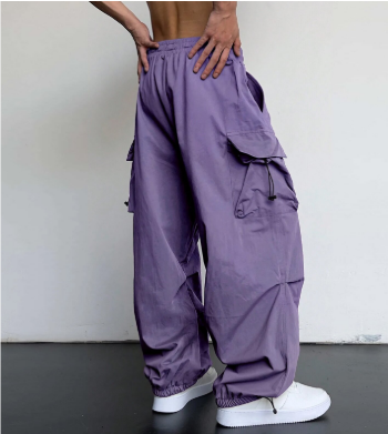 Baggy Hose mit weitem Bein und Multi-Taschen – Streetstyle für Herren mit Funktion
