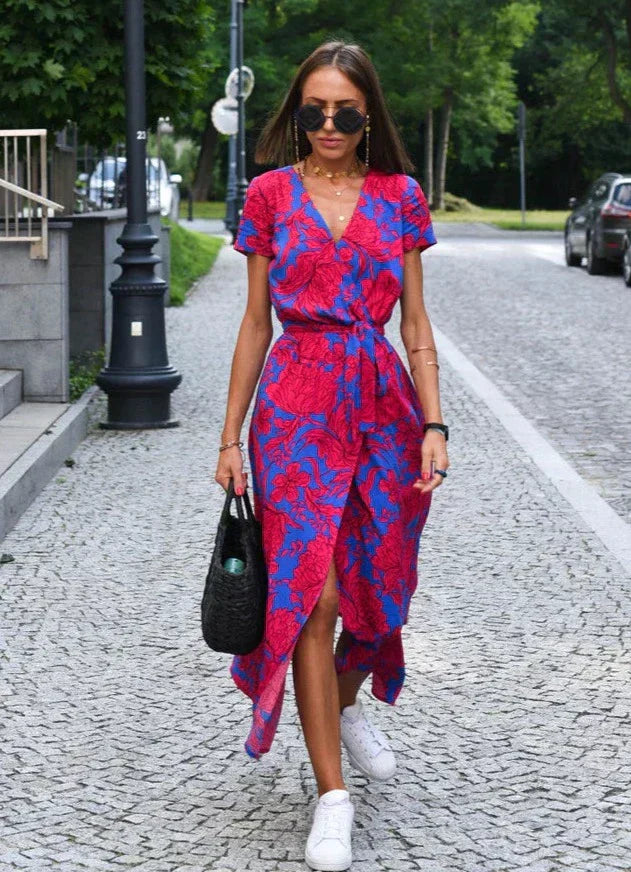 ALMA | Luftiges Sommerkleid mit Blumenmuster