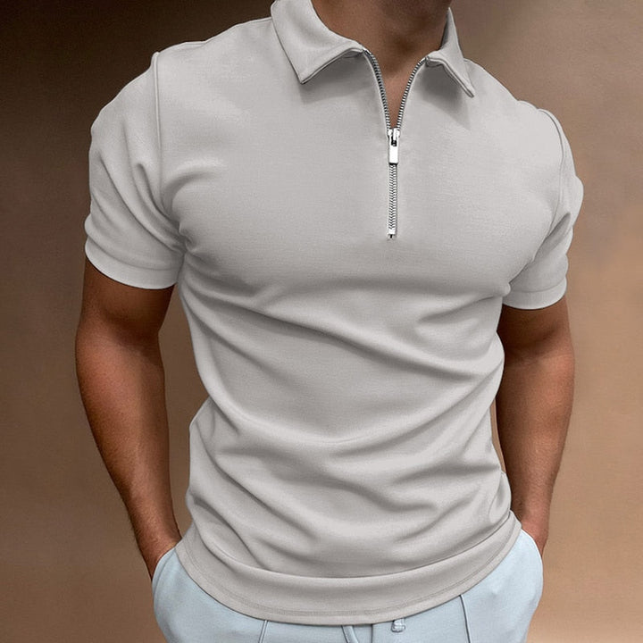 Tailliertes Herren Poloshirt mit halbem Reißverschluss – Modern, bequem & vielseitig