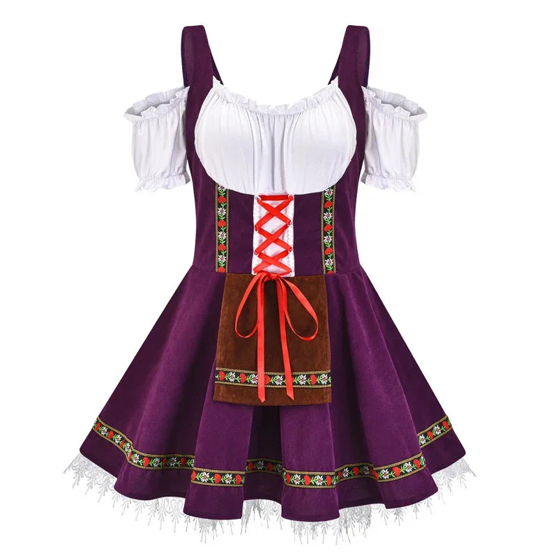 Damen Mini-Dirndlkleid – Elegantes Oktoberfest Outfit Modern & Feminin