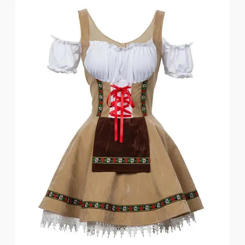 Damen Mini-Dirndlkleid – Elegantes Oktoberfest Outfit Modern & Feminin
