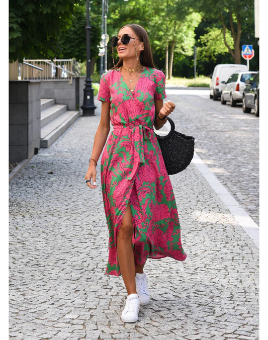 ALMA | Luftiges Sommerkleid mit Blumenmuster